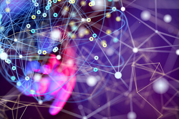 conference Digital Network and data concept 3d