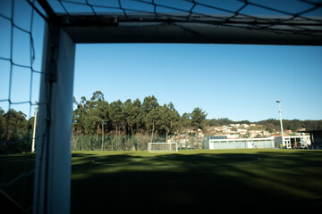 Football Field with football goals.