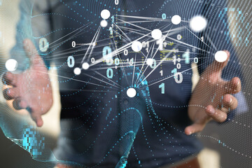 conference Digital Network and data concept 3d