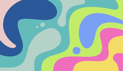 Colorful abstract background vector design with flat style Premium Vector