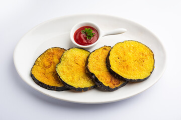 Vangyache Kaap or Pan Fried Crispy Eggplant