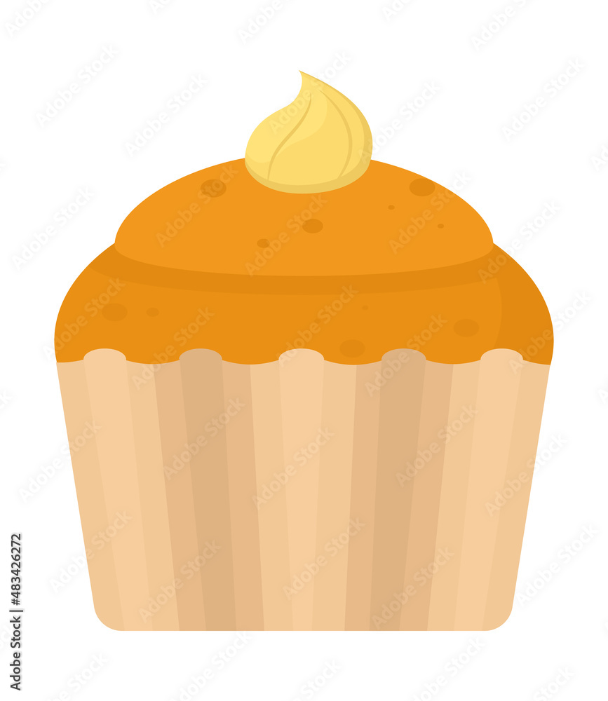 Wall mural muffin icon image