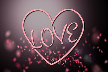 Valentine background Love Heart
