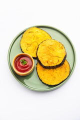 Vangyache Kaap or Pan Fried Crispy Eggplant