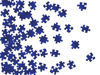 Game enigma jigsaw puzzle dark blue parts vector