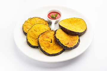 Vangyache Kaap or Pan Fried Crispy Eggplant
