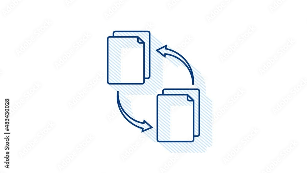 Poster shadow icon with file exchange. cloud storage icon. data storage. motion graphic