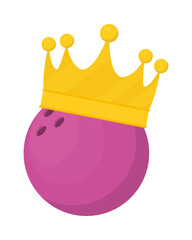 bowling ball with crown