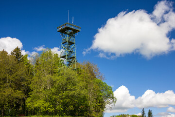 Aussichtsturm auf dem Gehrenberg bei Markdorf von unten