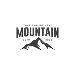 Vintage Mountain Hipster Logo template