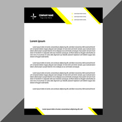 Modern company letterhead Template Design.eps