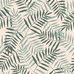 Abstract seamless pattern with leaves. Background for wallpapers, textiles, papers, fabrics, web pages.