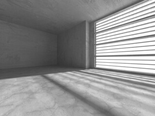 Abstract architecture interior background. Empty concrete room