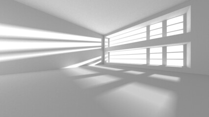 Obraz premium Abstract White Architecture Design Concept