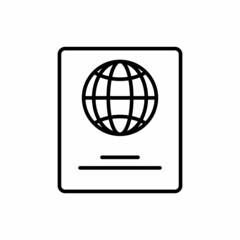 Passport Icon Design Vector Logo Template Illustration Sign And Symbol