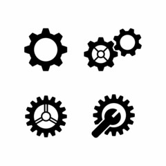 Gear Icon Design Vector Logo Template Illustration Sign And Symbol
