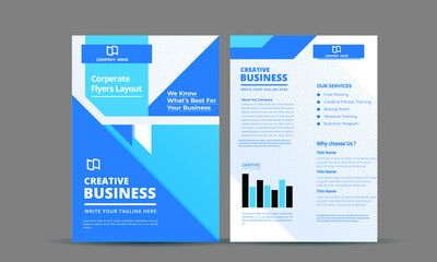 Fototapeta na wymiar Creative Professional Business Flyer design