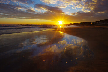 Termoli - Molise - Sunrise on the beach of Rio Vivo, south coast of the town of Molise