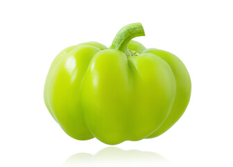 yellow sweet peppers isolated on white background