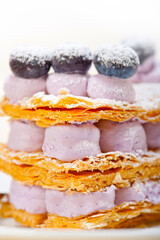 napoleon blueberry cake dessert