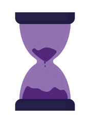 purple hourglass icon