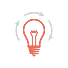 idea icon, creative vector, light illustration