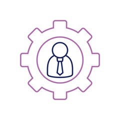 management icon, business concept vector