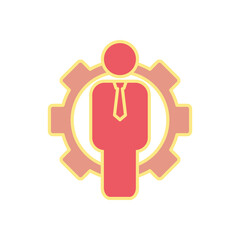 management icon, business concept vector