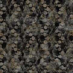 Rustic mottled charcoal grey french linen woven texture background. Worn neutral old vintage cloth printed fabric textile. Distressed all over print . Irregular uneven stained rough grunge effect. - 483459203