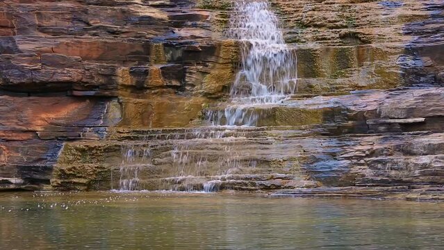 Small waterfall in a gorge in Karijini National Park, Australia