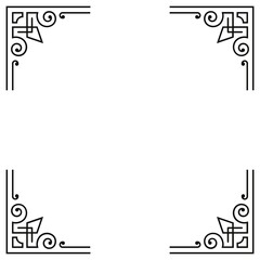 square border design