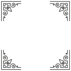 square border design