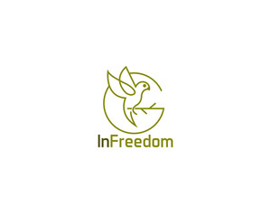 freedom logo template ,fully vector and customized logo design