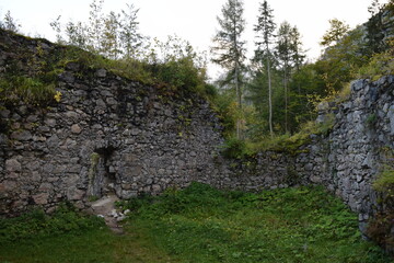 Old Castle ruins in the mountains