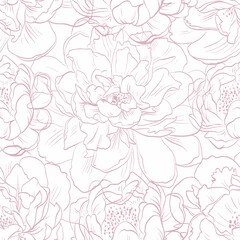 Flowers ornament pattern backgrounds, vector illustration