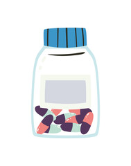 pills bottle illustration