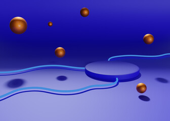 Tabletop with empty set for design an to visualise your advertising publicity.