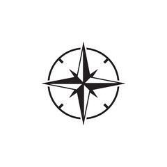 compass logo icon design template vector