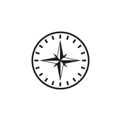 compass logo icon design template vector