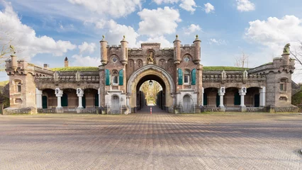 Fotobehang Old City Gate in the old fortified town of Naarden in the Netherlands. © Jan van der Wolf