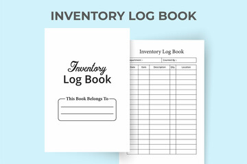 Inventory log book KDP interior. Inventory management journal. Product inventory checklist KDP interior. Daily purchase and sell checklist. Inventory notebook. KDP interior log book.