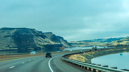 Fototapeta premium Columbia River Gorge National Scenic Area, Oregon State and Washington State