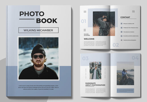Photo Book Portfolio Layout