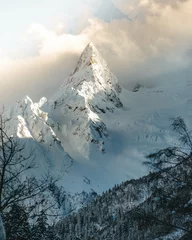 Zelfklevend Fotobehang Mountains peak © as solo