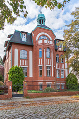 Mansion at the Street Weddigenweg 40 in Lichterfelde, Berlin, Germany