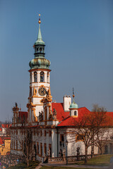 Obraz premium View of the Loreta Church in Prague, Czech Republic.