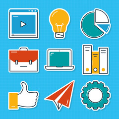 digital marketing icon collection