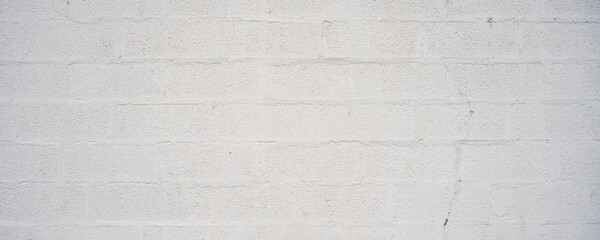 mur blanc en parpaing, large panorama