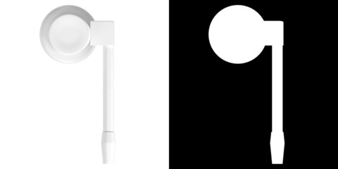 3D rendering illustration of an oropharyngeal spray bottle