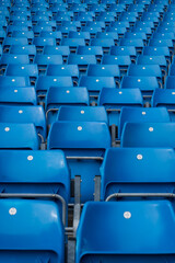 Empty sports stadium seats